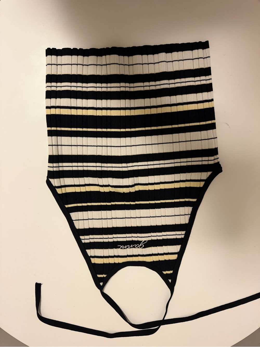 Ganni Future Rib Halterneck Top - Picture 2 of 6